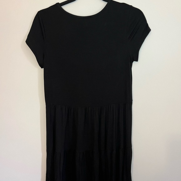 Black T-Shirt Flowy Dress - Small - Picture 3 of 3